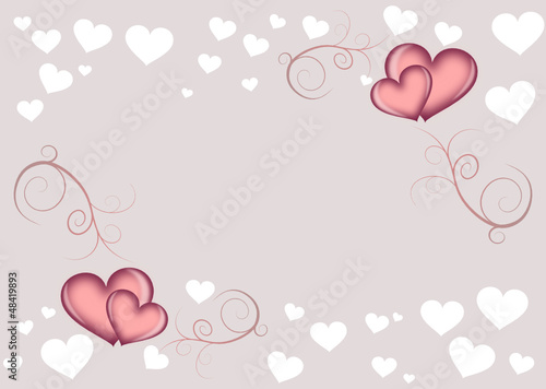 Frame with Ornament and Heart