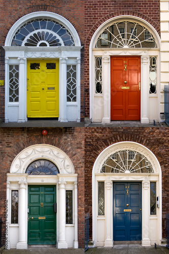 Photography Georgian Doors at Merrion Street. Dublin. Ireland