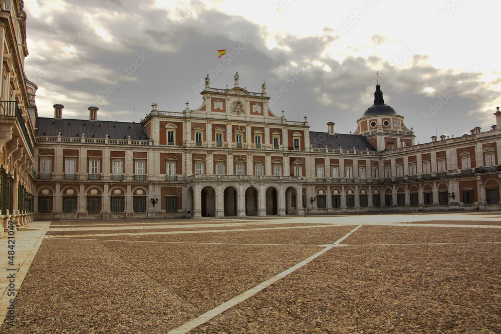 The Palace of Aranjuez, main facade, Madrid, Spain