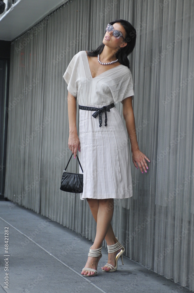 Model wearing couture designer clothes Model wearing couture designer clothes