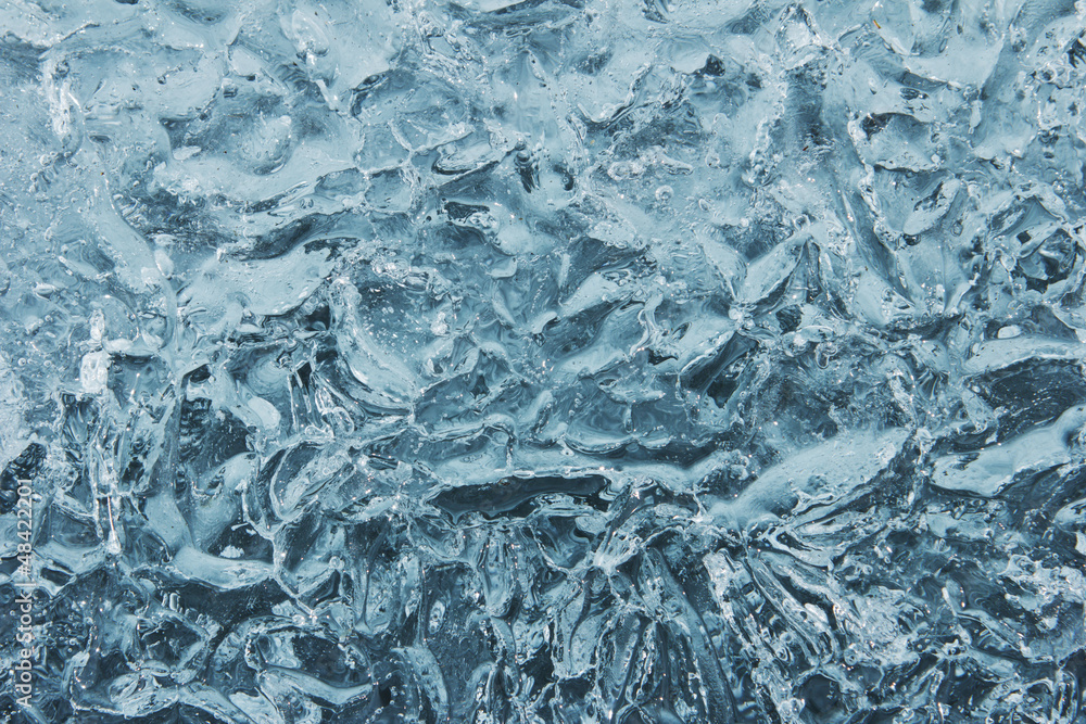Obraz premium Ice texture from fresh water
