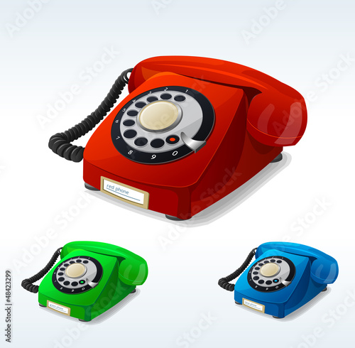 Vector old phones