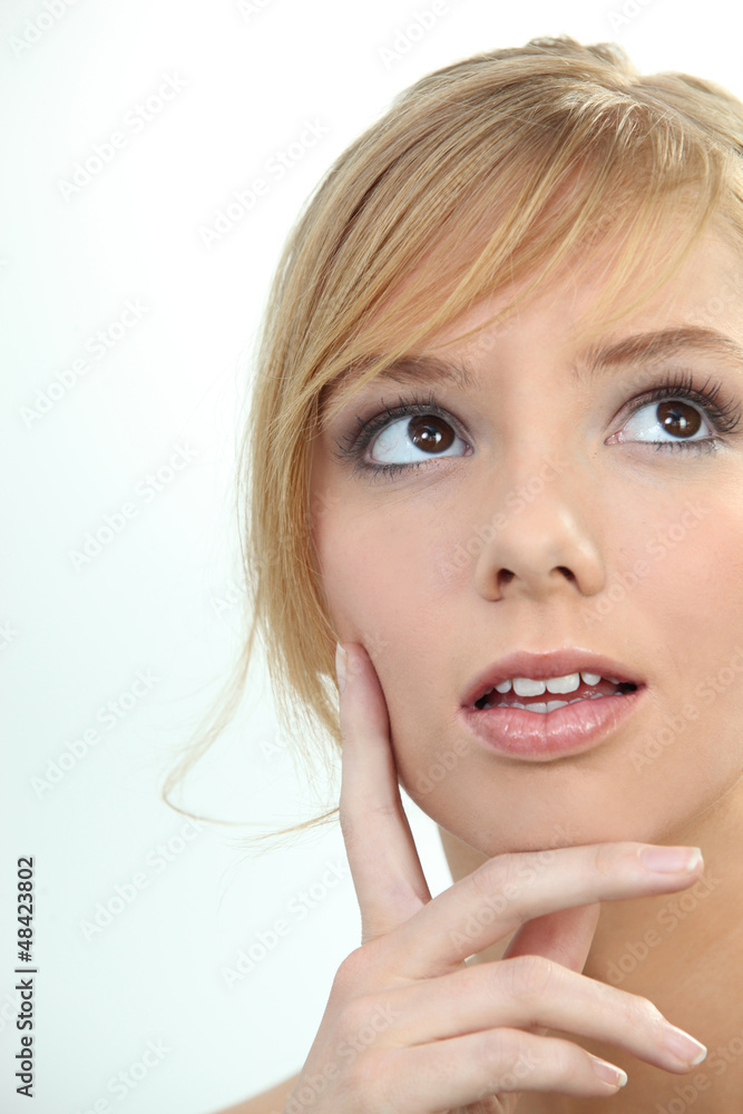 Young woman thinking Young woman thinking