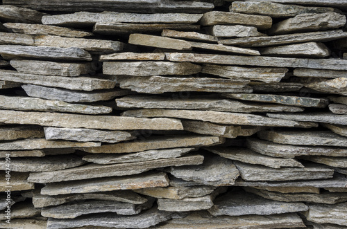 Stacked stone tiles