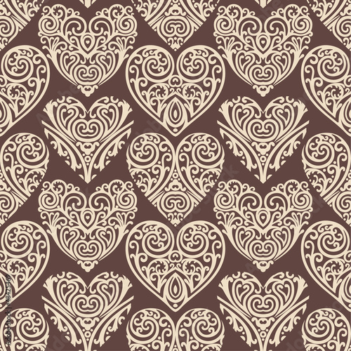 hearts-pattern-on-brown