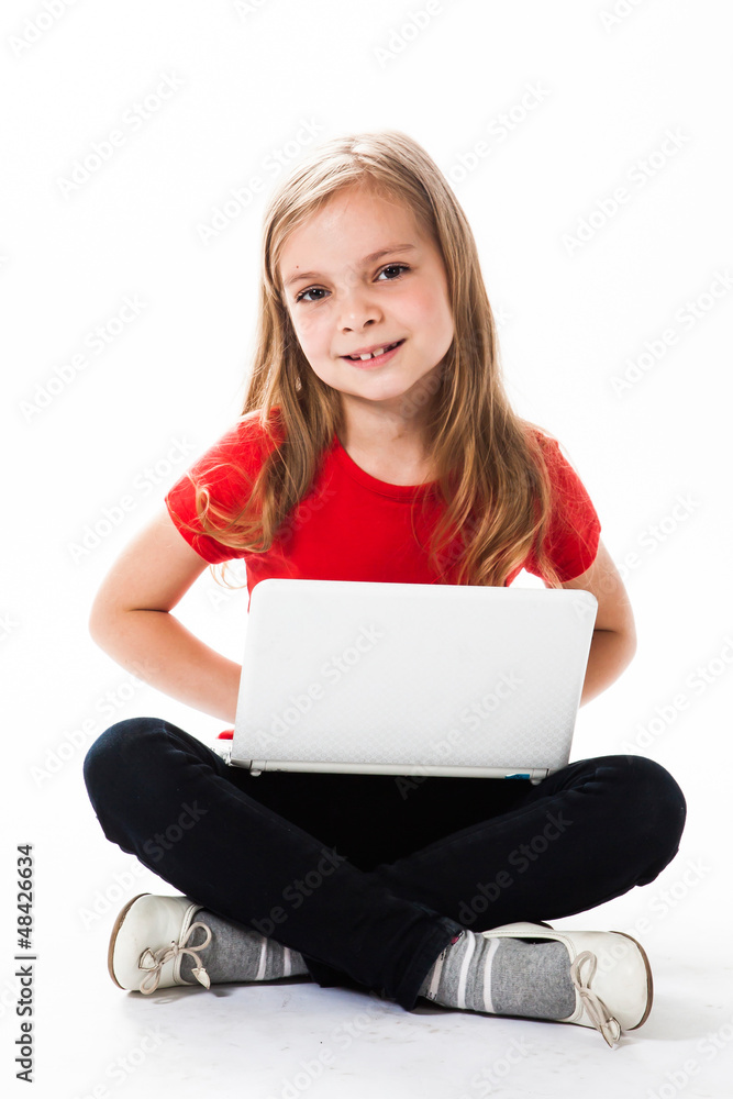 Fototapeta premium Small and beautiful business girl