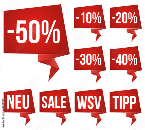 Sale Sticker - Rabatt - Reduziert - Prozent