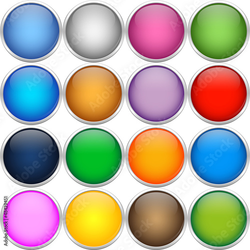 Colorful icon balls