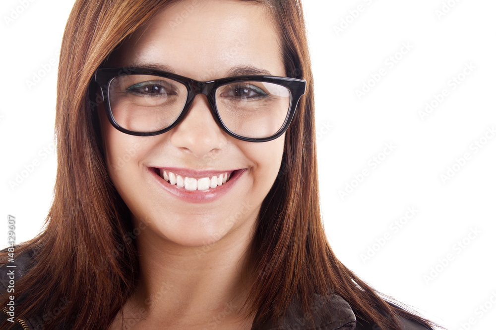 University girl holding books and smiling University girl holding books and smiling
