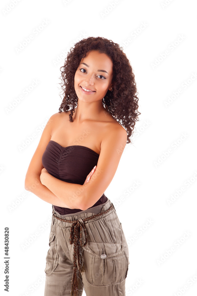 Portrait of modern African American smiling