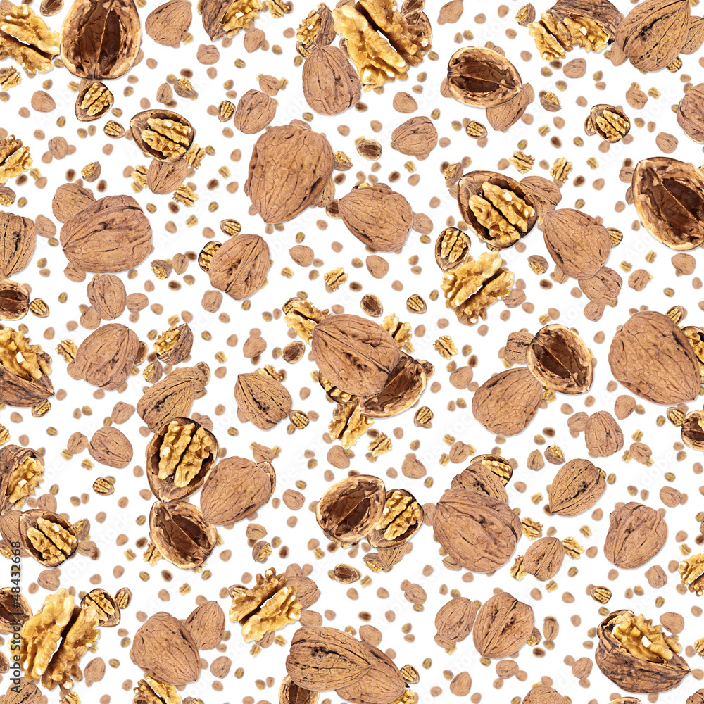 Walnut background (on white) Walnut background (on white)