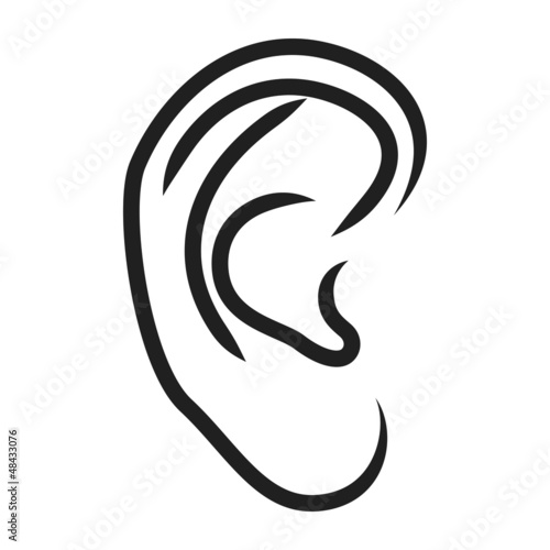 The human ear - vector illustration