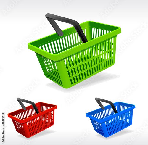 Vector shopping basket