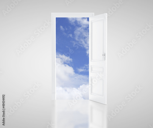 door and sky