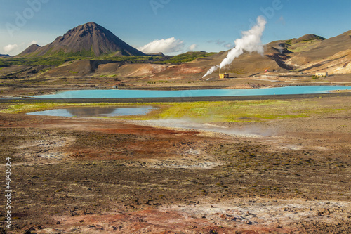 Colourful landscape in Myvatn area - Iceland.