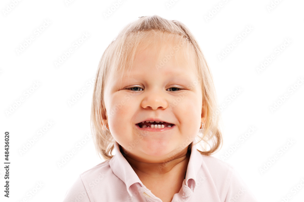 happy little child posing in studio happy little child posing in studio