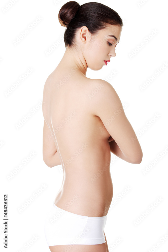 Fototapeta premium Beautiful fit topless woman