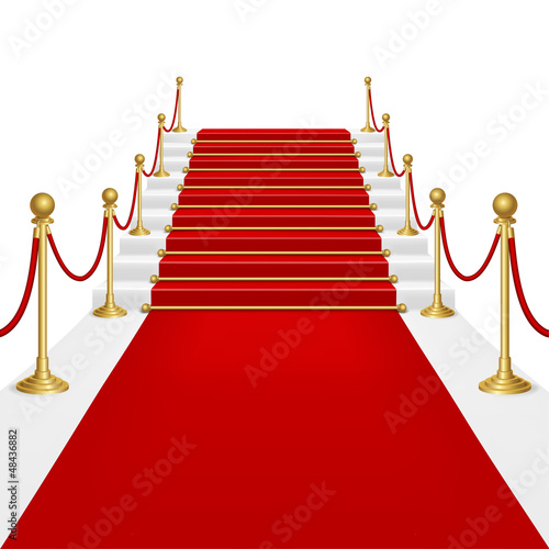 Red carpet with ladder