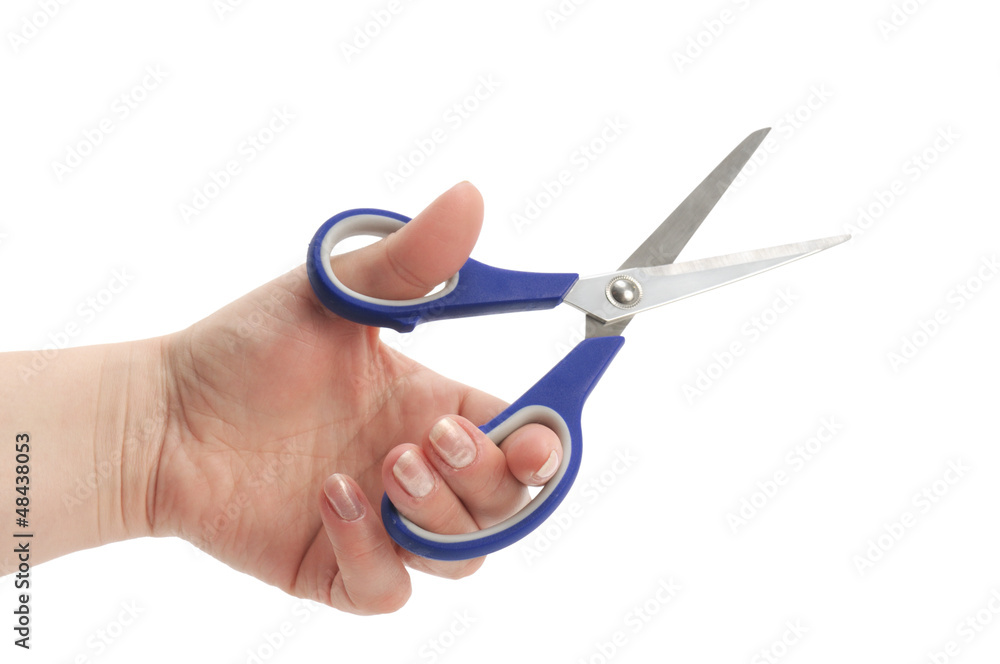 clippers in hand isolated on white background clippers in hand isolated on white background