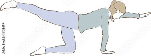 Yoga - Übung - Meditation - Entspannung - Gesundheit - Waage