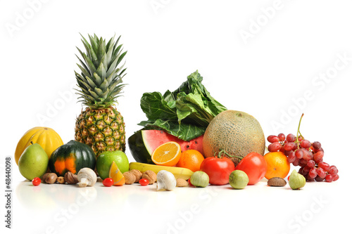 Fototapeta Naklejka Na Ścianę i Meble -  Fresh Fruits and Vegatables
