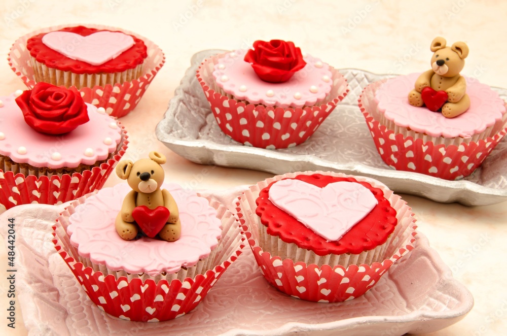 Cupcakes de san valentin Cupcakes de san valentin