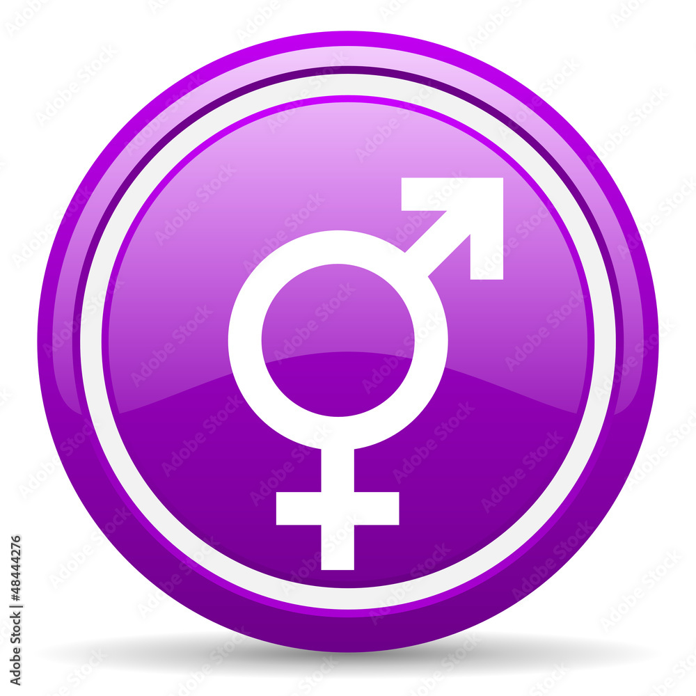sex violet glossy icon on white background sex violet glossy icon on white background
