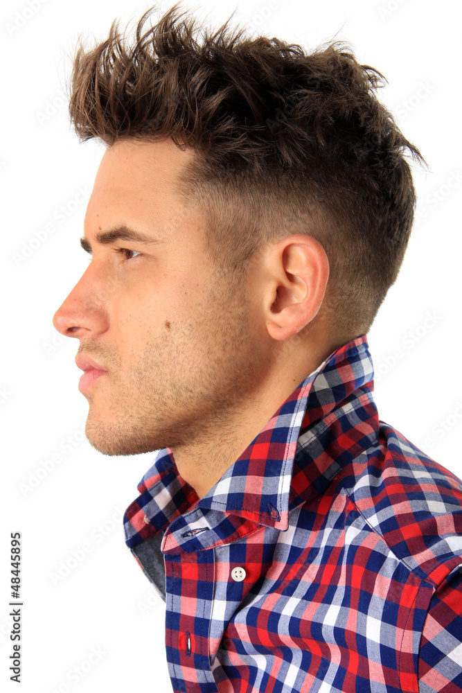 Obraz premium Attractive young man profile