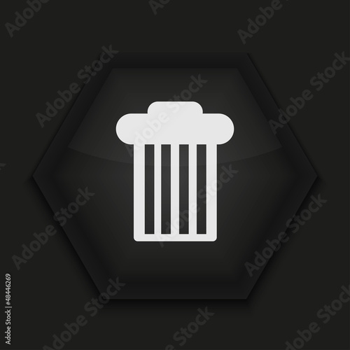 Vector creative icon on black background. Eps10