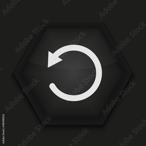 Vector creative icon on black background. Eps10