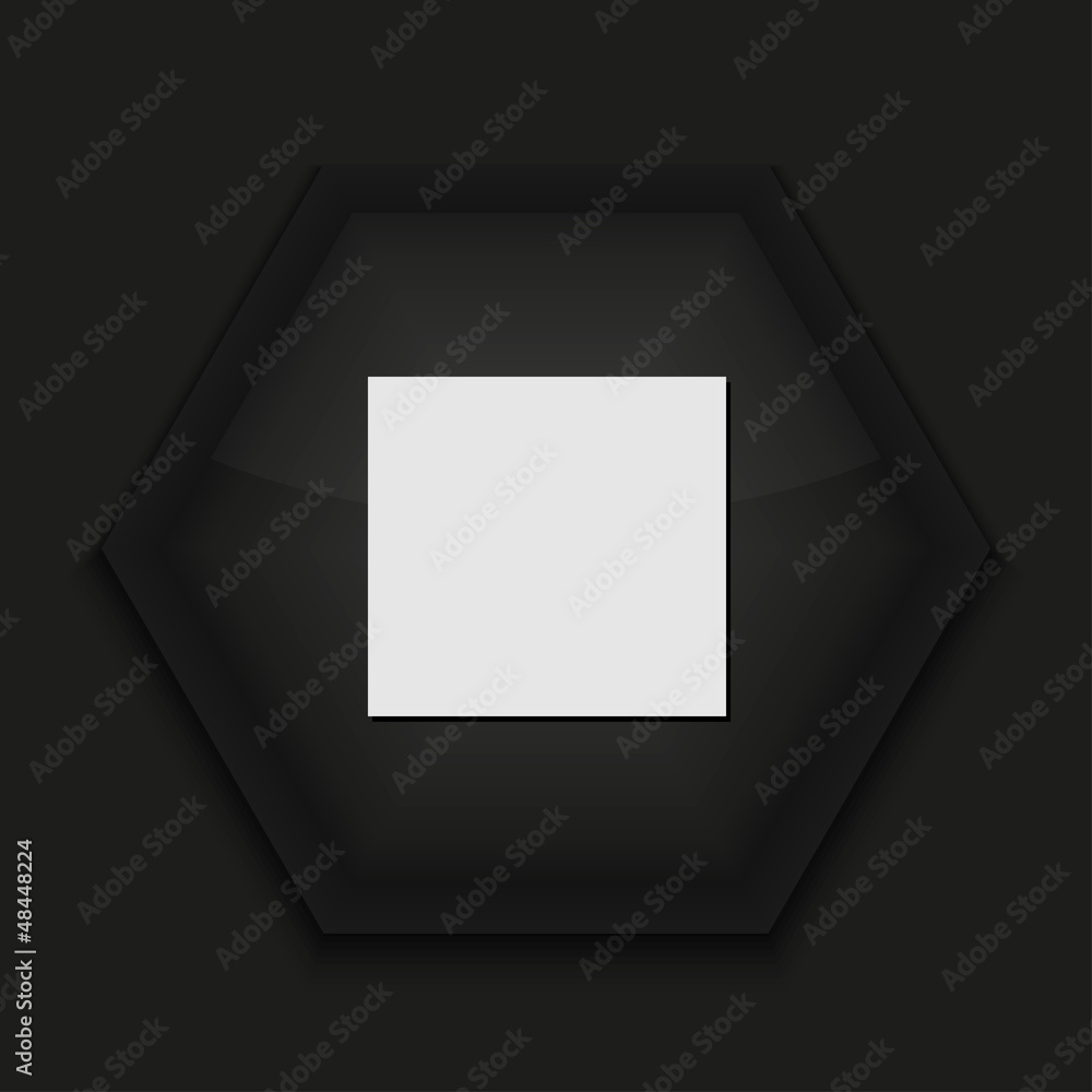 Vector creative icon on black background. Eps10