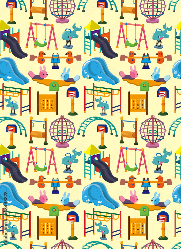seamless park playground pattern seamless park playground pattern