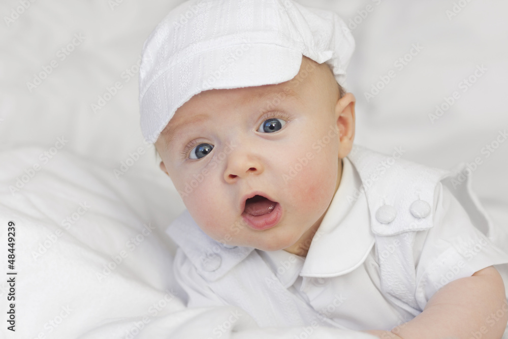 Cute newborn little boy portrait Cute newborn little boy portrait
