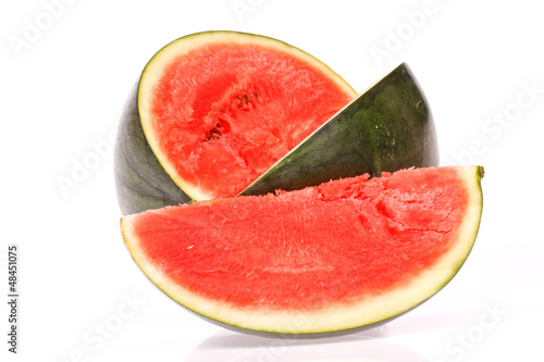 Obraz na płótnie testy watermelon on white background