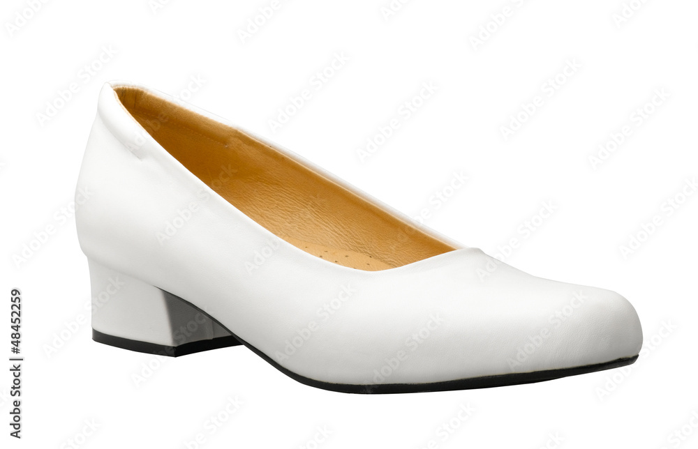 A white woman shoe nice for a nurse A white woman shoe nice for a nurse