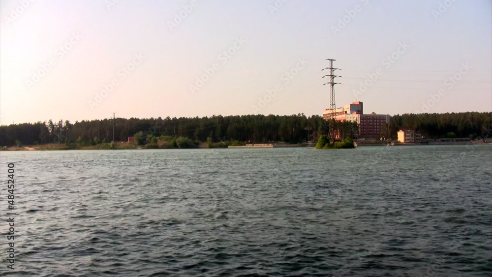 Time lapse Boats float under the bridge Time lapse Boats float under the bridge