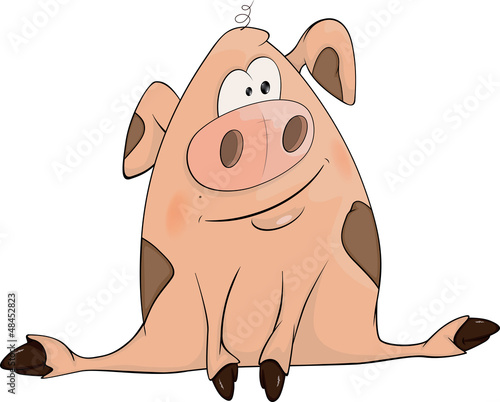 Pig. Cartoon
