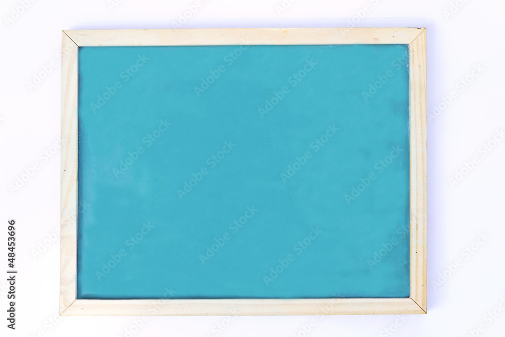 Blank chalkboard in wooden frame