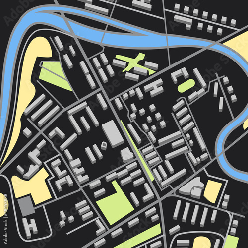 Abstract city map illustration