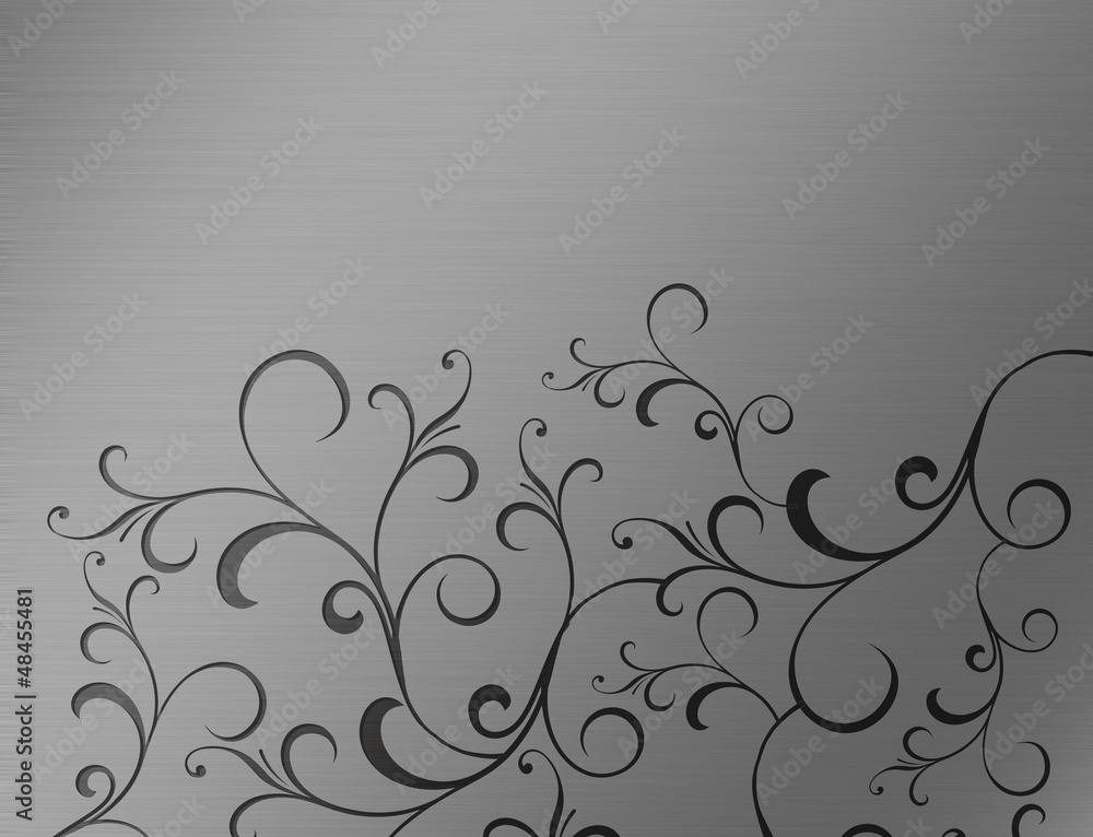 Abstract engraved metallic design element for background Abstract engraved metallic design element for background