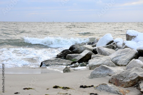 Plaża w Gdyni zimą, Polska