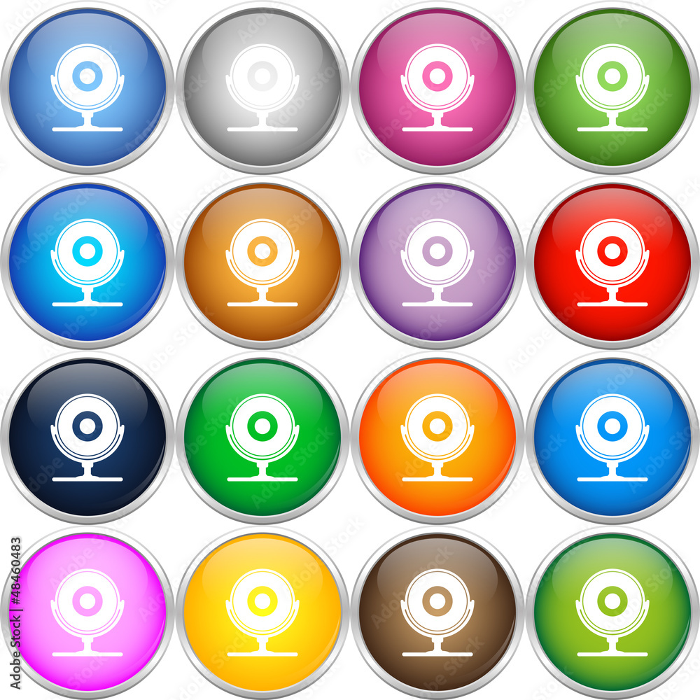 Colorfull web-cam icons Colorfull web-cam icons