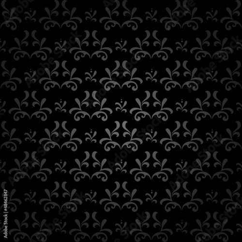 dark seamless pattern - vector vintage