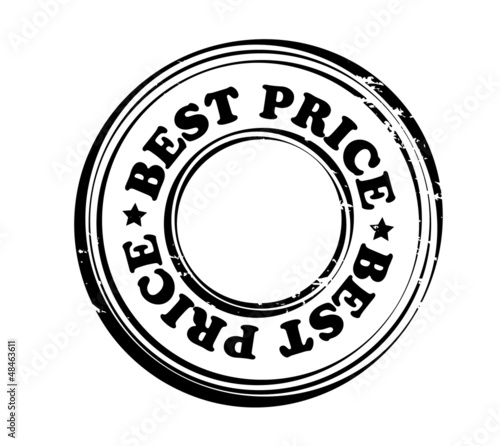 Abstract black stamp with word best price