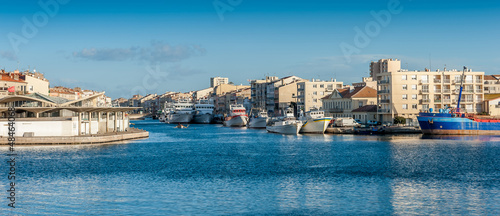 Port de Sète dans l'Herault en Occitanie, France