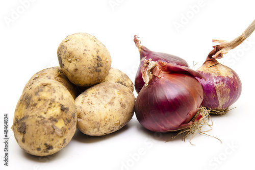 Kartoffel und Zwiebel