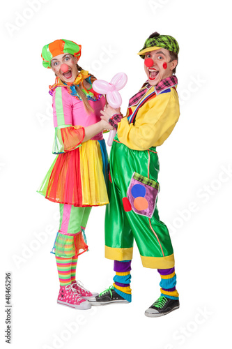 Couple of happy clowns