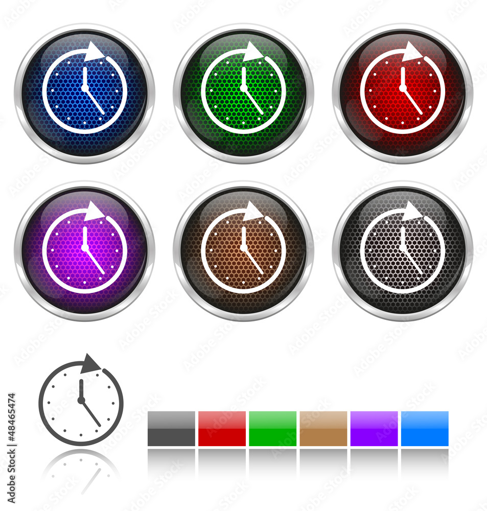 Colorful honeycomb watch icon