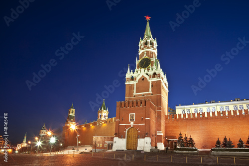 Moscow. Red square at night photo