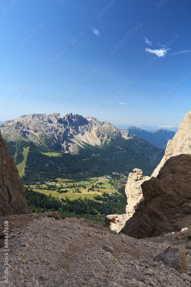 Dolomiti - Latemar mount from Vaiolon Pass